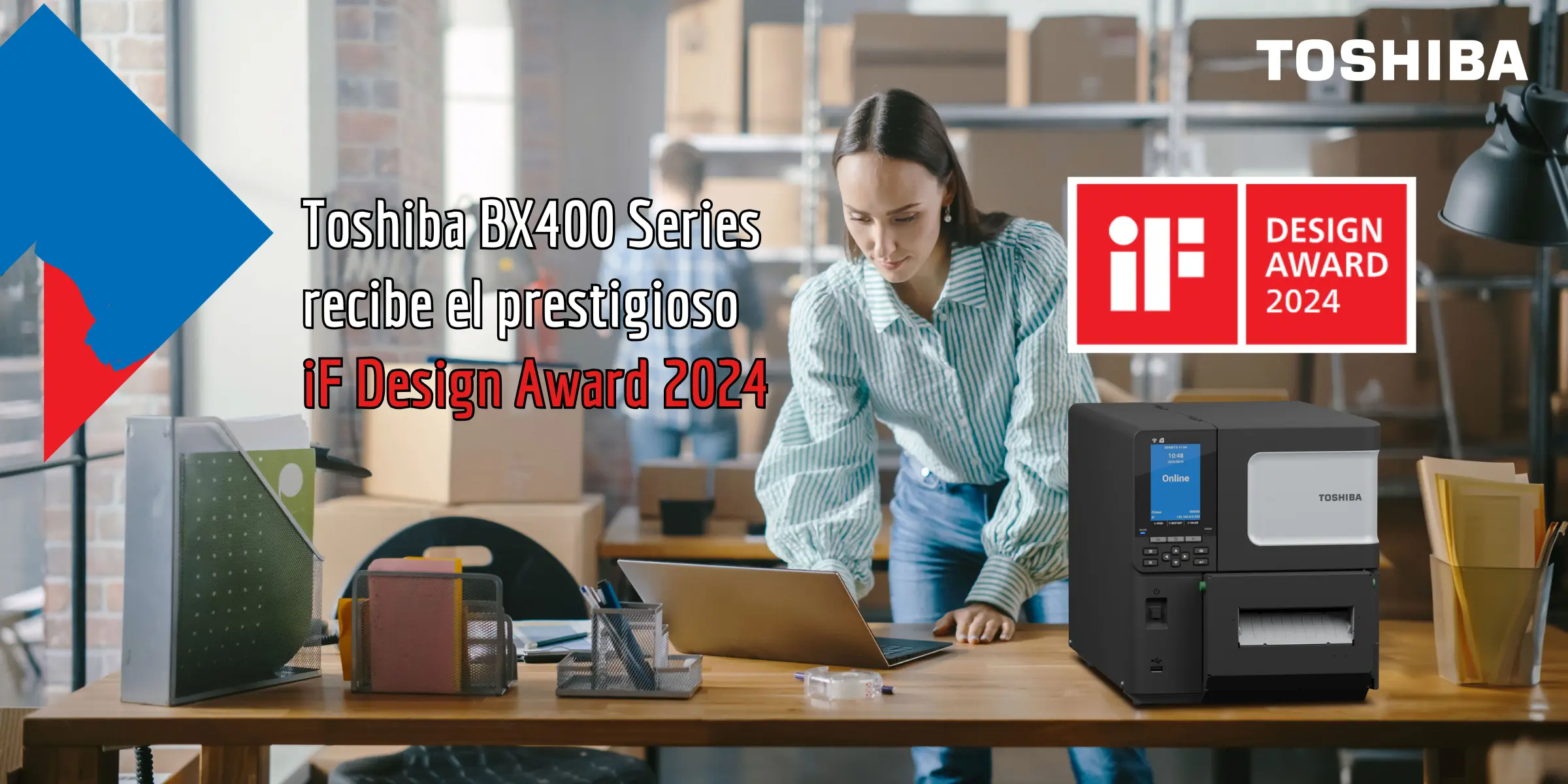Toshiba BX400 Series recibe el prestigioso iF Design Award 2024